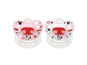 NUK Disney Baby 6 18 Months 2 Pack Silicone Pacifier Minnie Mouse