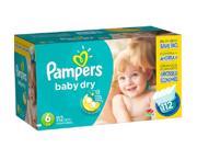 Pampers Baby Dry Size 6 Diapers Super Economy Pack 112 Count