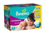 Pampers Cruisers Size 7 Diapers Economy Pack 78 Count