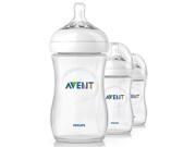 Philips AVENT 9 Ounce BPA Free Natural Polypropylene Bottles 3 Pack