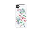 iPhone 4 4S Case White with Best Friend Doodles