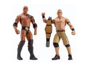 WWE Battle Pack The Rock John Cena Action Figure 2 Pack zTC