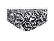 Trend Lab Crib Sheet Black And White Zebra 106968