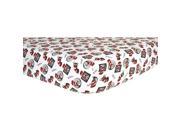 Trend Lab Dr. Seuss Flannel Crib Sheet-Cat in the Hat