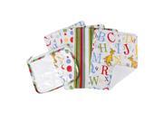 Trend Lab Dr. Seuss ABC Zipper Pouch and 4 Burp Cloth Gift Set