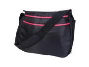 Trend Lab Black and Fuchsia Pink Ultimate Hobo Style Diaper Bag