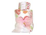Trend Lab Hula Baby 4 Piece Hooded Towel and Wash Cloth Gift Cake Set Pink