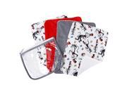 Trend Lab Dr. Seuss Cat in the Hat Zipper Pouch and 4 Burp Cloth Gift Set