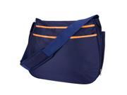 Trend Lab Navy Blue and Orange Ultimate Hobo Style Diaper Bag