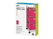 Honey Can Do 3 Drawer Rolling Cart Pink