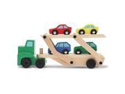 Melissa Doug Wooden Car Carrier Set