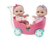 Lil Cutesies 8.5 inch Twin Dolls in Stroller