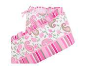 Trend Lab Paisley Park Crib Bumpers Pink Green