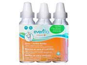 Evenflo Feeding 8 Ounce 3 Pack Classic Plus Vented Glass Bottles Clear