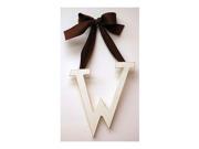New Arrivals 9 inch Solid Brown Ribbon Hanging Letter w
