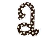 Chocolate Polka Dot Letter a