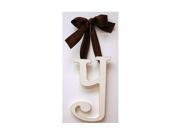 New Arrivals 9 inch Solid Brown Ribbon Hanging Letter y