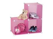 Honey Can Do 3 Pack Storage Cubes Pink SFT 02166