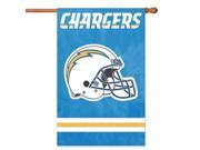 The Party Animal NFL Indoor Outdoor 2 Sided Banner Flag San Diego Chargers