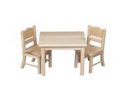 Doll Table and Chair Set Espresso