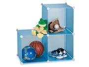 Honey Can Do 3 Pack Storage Cubes Blue SFT 01466