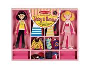Melissa Doug Abby and Emma Magnetic Wooden Dress Up Set