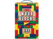 Melissa Doug 100 Piece Wood Blocks Set