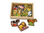 Melissa Doug Deluxe Wooden Magnets In A Box Animals