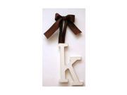 New Arrivals 9 inch Solid Brown Ribbon Hanging Letter k
