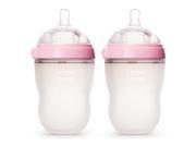 Comotomo 8 Ounce Baby Bottle 2 Pack Pink