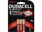 Duracell Quantum AAA Size Battery 6 Pack