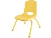 10 School Stack Chair Yellow 6 Pack