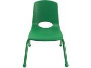 School Stack 14 inch Chair Green