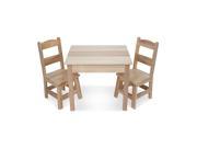 Melissa Doug Flapping Wooden Table 2 Chairs Set