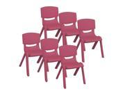 12 Resin Chair Strawberry 6pk
