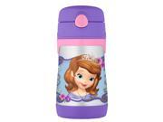 Thermos Stainless Steel 10 Ounce Straw Bottle Disney Jr. Sofia the First