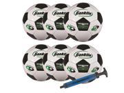 Franklin Sports 6 Pack Competition Size Soccer Ball With Pump Size 5