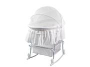 Dream On Me Lacy Portable 2 in 1 Bassinet and Cradle White