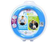 Potette Plus 2 in 1 On The Go Travel Potty Trainer Seat Blue