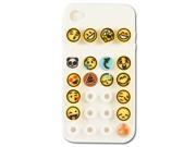 Emoji Cell Phone Case iPod 4 4S White