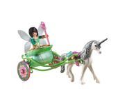 Unicorn Carriage with Butterfly Fairy