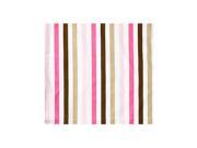 Bacati Mod Stripes Crib Fitted Sheet Pink