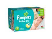 Pampers Baby Dry Size 1 Diapers Super Pack 120 Count