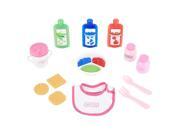 You Me 15 Piece Doll Snap Mix Food Set with Carrying Case