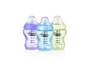 Tommee Tippee Closer To Nature 9 Ounce Colour My World Baby Bottles 3 Boy