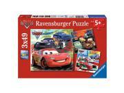 Disney Pixar Cars Worldwide Racing Fun Set of 3 Puzzles 49 Piece
