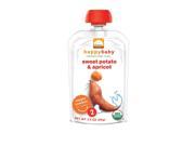 Happy Baby Organic Baby Food Simple Combos Stage 2 Apricot and Sweet Potato Case of 16 3.5 oz HSG 307306