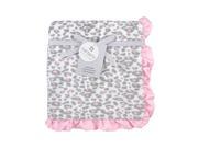 Carter s Pink Cheeta Print Valboa Blanket