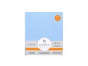 Carter s Baby Blue Solid Knit Jersey Fitted Crib Sheet