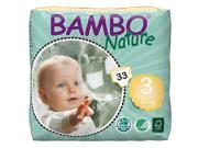 Bambo Nature Size 3 Diapers 6 Pack 33 Count